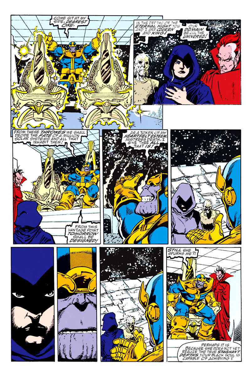 Okay sure, the Infinity Stones grant you incomprehensible cosmic power. But as Infinity Gauntlet #1 showed, they don’t help with your flirt game in the slightest.